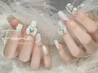 チップ長さだし10本➕アート10本➕ストーン付け放題180分やり放題【初回ジェルオフ無料】