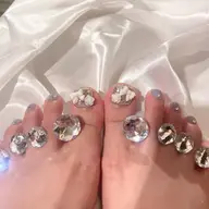 【 𝐟𝐨𝐨𝐭 】デザインコース (ラメグラ/ミラー/マグネットなど)お持ち込み可