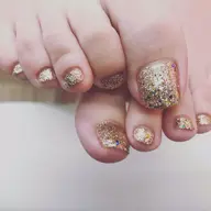 フットジェルネイル　【ラメワンカラー】