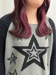 🍬リピーター様専用メニュー🍬インナーカラー(ブリーチ1回込み)+保湿トリートメント