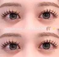 【3月限定クーポン🌙】パリエク+フラットラッシュ時間内つけ放題(80〜100本目安)【再来+¥500】