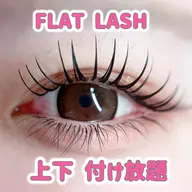 ✩ FLAT LASH 上下付け放題 ✩ オフ無料/美容液コーティング付き