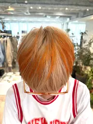 カット+メンズブリーチカラー