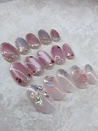 【初回ソフトジェル付け替え無料】シンプル定額制¥6600/デザインはサンプルの中から選択可⭐︎ パラベース変更+1000