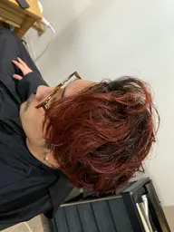 必ずカッコよく❗️メンズカット+パーマ+カラー