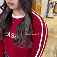 《インナーカラー》ケアブリーチ付き⟡.·
