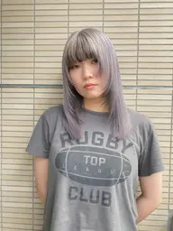 【minimo期間限定50%off】カット+ダブルカラー(ケアブリーチ込)