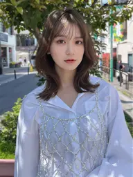 🧸🌈似合わせカット❣️+透明感カラー+艶々トリートメント+ナノスチーム［韓国/レイヤーカット/ボブ/前髪カット］