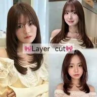 【1日2名様限定🎀】レイヤーカット🇰🇷➕髪質改善トリートメント🫧口コミ>超音波アイロン🌿