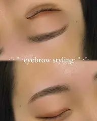 【🌹美眉スタイリング🌹】メンズにも大人気‼️《眉wax/間引き/メイク込み》