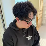 【メンズ】カット+パーマ+ブリーチなしカラー