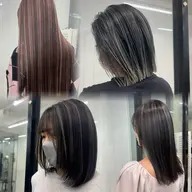 【💎ハイライト / バレイヤージュカラー💎】ブリーチ+うる艶トリートメント ¥13200