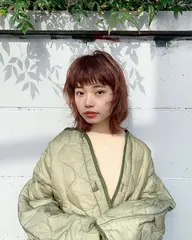 🌱初回クーポン🌱ウルフカット＋トリートメント付き(ミディアムウルフ.顔周りレイヤー.レイヤーカット.etc..)