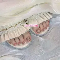 【foot】ミラー/オーロラ/ワンカラー+パーツ2個or埋め尽くし2本★オフあり