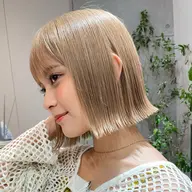 当日予約歓迎💕カット＋ブリーチ＋オンカラー＋トリートメント🩵リタッチ、前頭どちらでも大丈夫です！