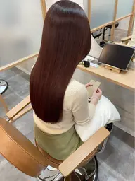 カット+💎Premium艶髪ストレート💎(縮毛矯正)【艶髪/まとまり/髪質改善】