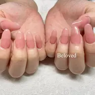 (ジェルチップ長さだし)ワンカラー