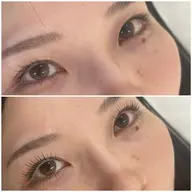 上下まつげパーマ（上まつげはパリジェンヌに変更可）