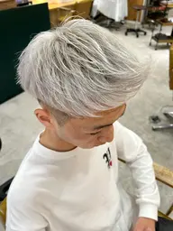 メンズハイトーンカラー+カット