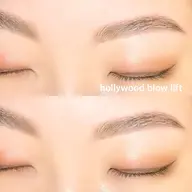 【 話題のHBL(ハリウッドブロウリフト) 】眉のパーマ&wax脱毛・メイク仕上げあり♡