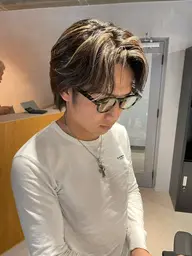 men'sハイライトブリーチ＋オンカラー