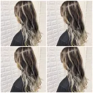 【白髪ぼかしや派手髪にも】バレイヤージュカラー