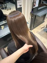 【傷ませずに明るくしたい方🎀】ブリーチなしダブルカラー＋オージュアトリートメント(2step)＋カット