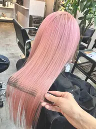 🈹ブリーチカラー🈹ブリーチ+カラー+2ステップ補修トリートメント