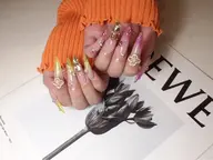 ✽スカルプ✽長さだし10本🉐ラメグラデーション🍉当日限定メニュー