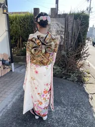 ヘアセット➕着付け➕シェービング➕メイク込成人式当日限定料金、ミニモ特典あります【ご予約は予約リクエストをお願いします】