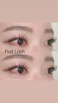 オフ込【フラットラッシュ】ミニマムデザインコース(100本)¥3,980