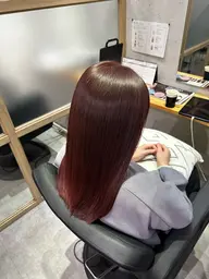 カット＋イノアカラー＋メテオアルカリ酸熱髪質改善TR