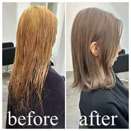 🔥カット+フルブリーチ+カラー+疎水デトックストリートメント🔥