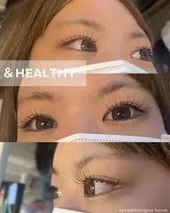 【オフ込み】＆healthy(アンドヘルシー)💕マツエク＋カール💕80本