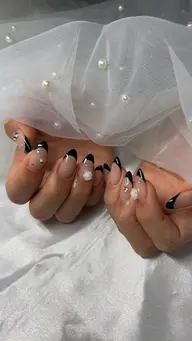 【オフ無】チップ10本長さだしフレンチ🤍