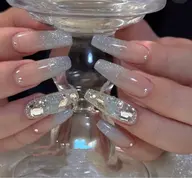 🎀🉐パーツ2個ラメグラデーション🎀🉐ワンホンネイル🎀🉐フラッシュネイル