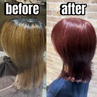 【ブリーチなし】透明感ダブルカラー ＋1STEPトリートメント💎