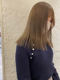 カット&ケアカラー&髪質改善TOKIOトリートメント【超音波アイロン付き】