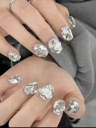 🌸オフなし🌸ワンカラー➕自爪埋め尽くし2本/パーツ2個（自爪オフあり➕500円）