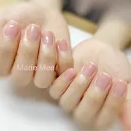 ジェル★オフなし★クリアor血色ピンク