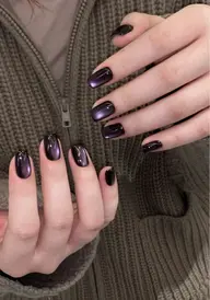 🐱/ハンドネイル💅マグネットワンカラーネイル【新規の方オフ無料🆓】