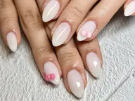 【hand/ジェルネイル】(オフ込み)ワンカラーor ラメグラ パーツ2本 ¥6,800