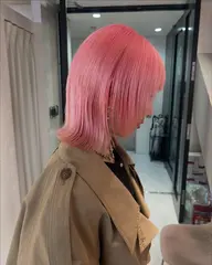 🍂【ミニモ学割】カット＋ブリーチカラー＋トリートメント【ウルフカット、ダブルカラー、インナーカラー、ハッシュカット】