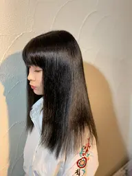 カット＆縮毛矯正+前処理トリートメント