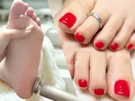 【Foot選べるワンカラー】+【最新フット角質ケア】(オフなし)