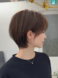 👑人気No.1👑似合わせ診断カット+うる艶カラー🌈+シルクTRショート/ボブ/表参道