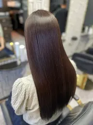 ワンカラー【胸まで】+髪質改善トリートメント+炭酸スパ