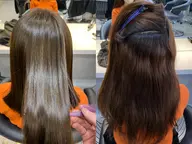 カット🌟＋美髪縮毛🩷＋ダメージレスカラー＋1stトリートメント