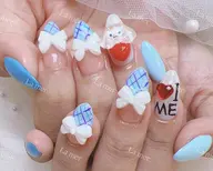 🌸ゴージャス持ち込みデザイン10本💕パーツゴテゴテok💕時間内パーツ、ストーン、パール、シールやり放題✨