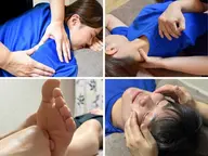 <新規>選べるセット★小顔/フェイシャル2種類+整体/肩甲骨/リフレ3種類組合せ60分